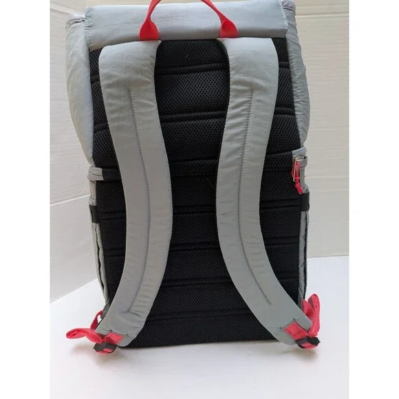 Coleman Grey Collapsible Insulated Backpack Cooler Bag Lunch Travel NEW - Picture 2 of 10